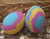 Egg Sized Bath Bomb - Pink, Yellow & Blue