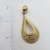 Dangling 18k Gold Earring and Pendant Set