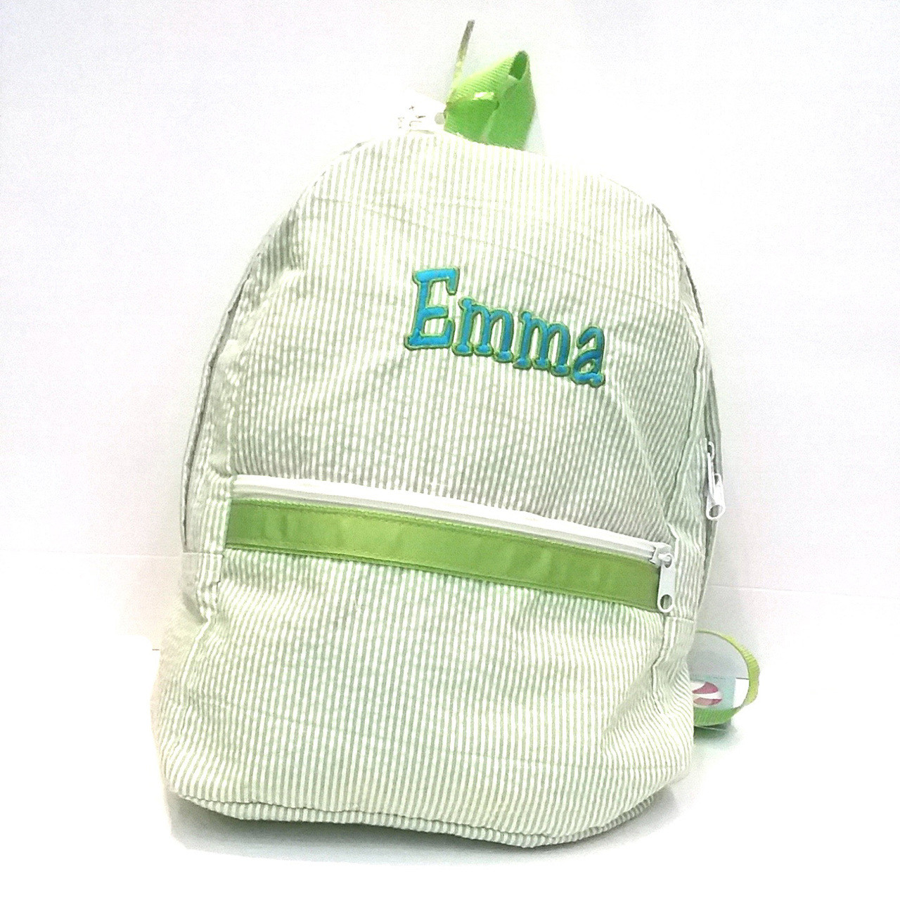 Toddler Backpack, Personalized Kids Backpack With Name, Seersucker