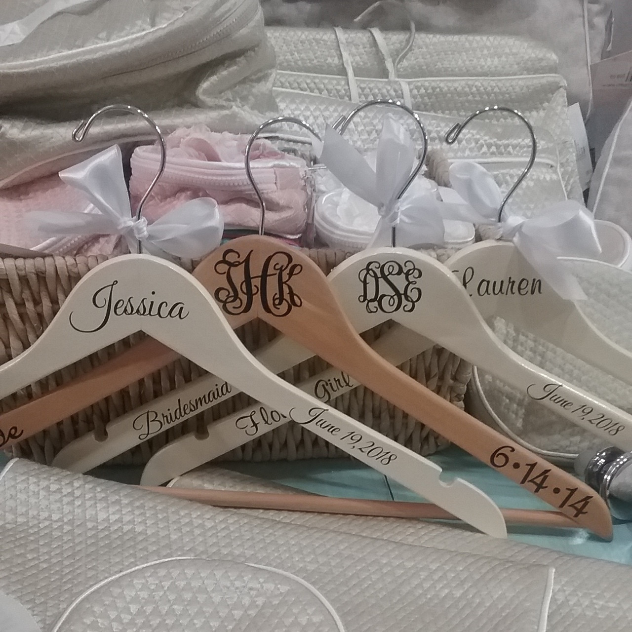 Personalized Bridal Party Hangers The Initial Design Gifts St