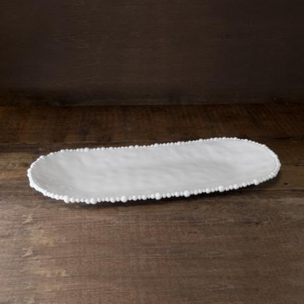 Beatriz Ball Melamine Medium Baguette Platter White The Initial