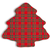 Tartan Plaid Tree-Shaped Melamine Platter