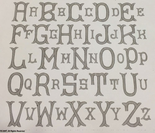 Bold Arabesque Alphabet