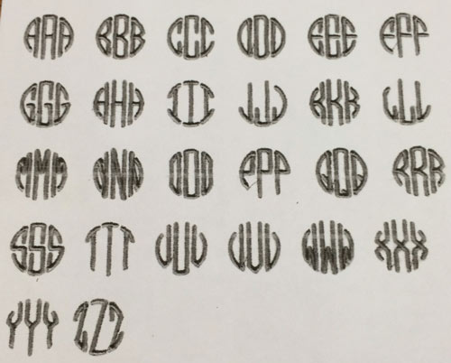 Circle Block Alphabet