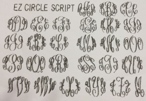 EZ Circle Script Alphabet