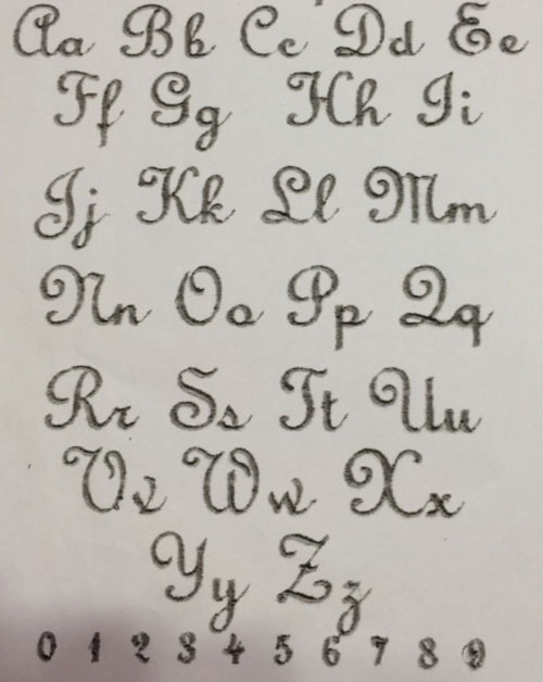 Script Alphabet