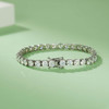 4-Prong 3mm Round Brilliant Moissanite Tennis Bracelet in Sterling Silver Silver Chez Judy 4-Prong 3mm Round Brilliant Moissanite Tennis Bracelet in Sterling Silver Silver Chez Judy