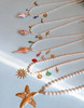 Large Sea Star Spiral Pearls Necklace