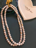 Champagne Glow Double-Strand Necklace