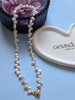 Petal Heart Pearl Necklace