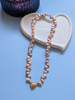 Petal Heart Pearl Necklace