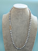 Platinum Glow Pearl Necklace