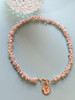 Rosy Petal Pearl Necklace