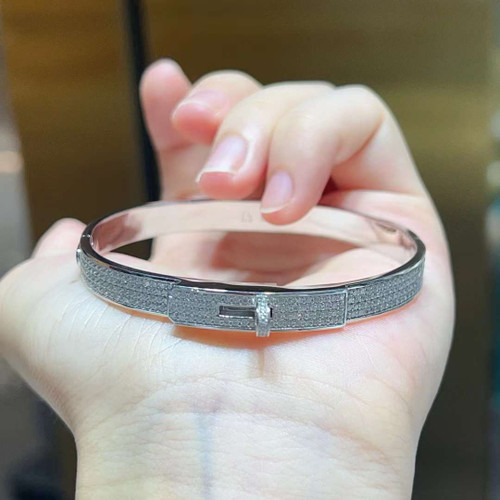 Platinum Moissanite Luxury Kelly Bangle bracelets Chez Judy Platinum Moissanite Luxury Kelly Bangle bracelets Chez Judy