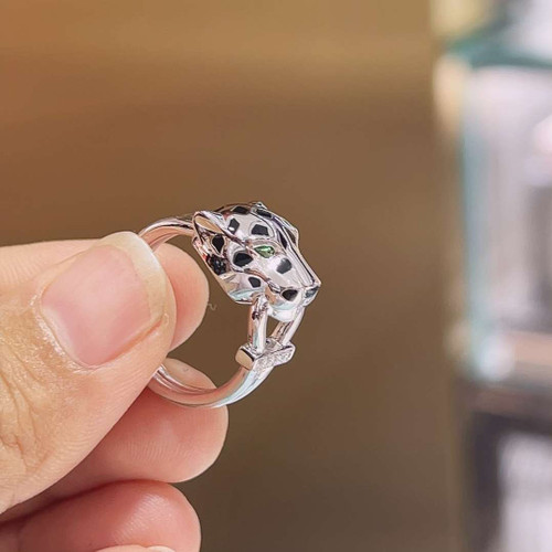 Platinum Panthère Moissanite Ring rings Chez Judy Platinum Panthère Moissanite Ring rings Chez Judy