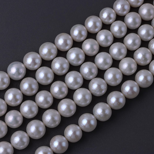 11–12 mm High-Luster Near-Round Edison Pearls