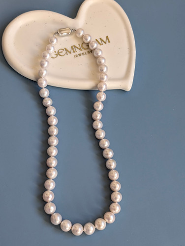 Essential Glow Pearl Necklace 9–10 mm