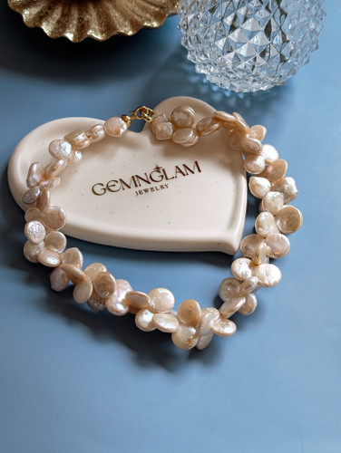 Petal Bloom Pearl Necklace
