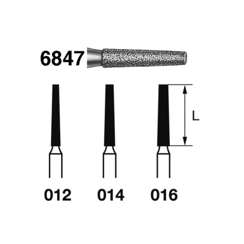 Broca diamantada BUSCH 6847.016.FG grão grosso 6 un.