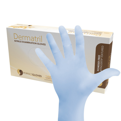 Luvas Nitrilo sem pó Dermatril (100un.)