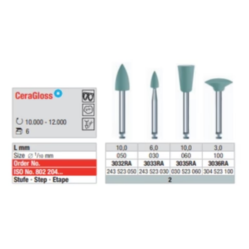 Pulidor CeraGloss CA Azul (6 uds.) Pulidor CeraGloss CA Azul (6 uds.)