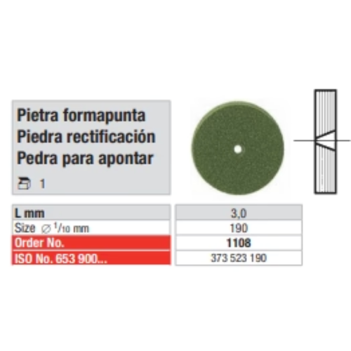 Pedra de retificação diamantada