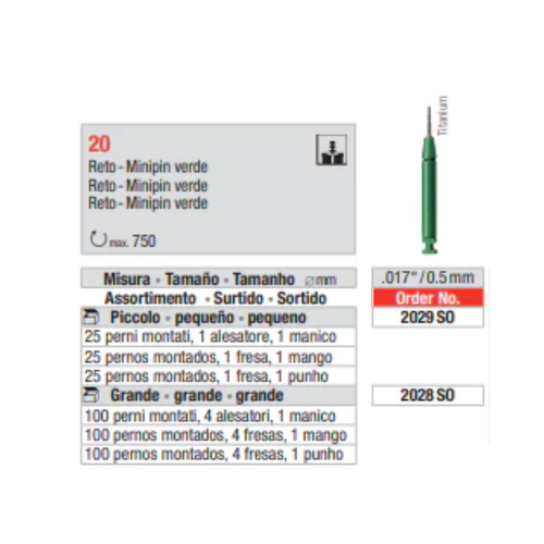 Reto MiniPin Titânio .017