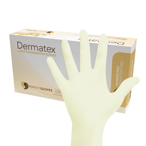 Luvas de látex sem pó Dermatex (100 un.)