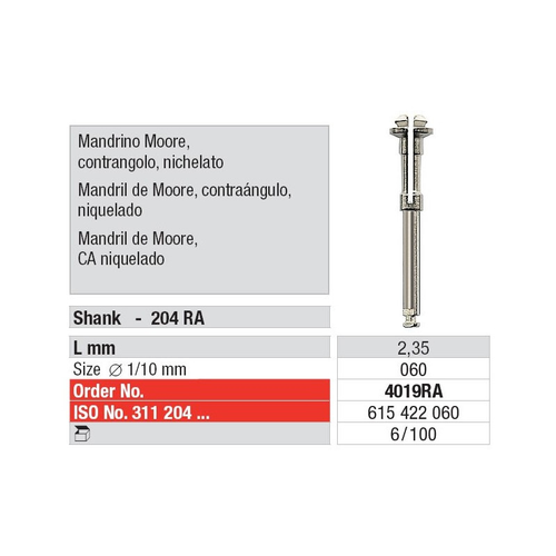 4019RA Mandril Moore