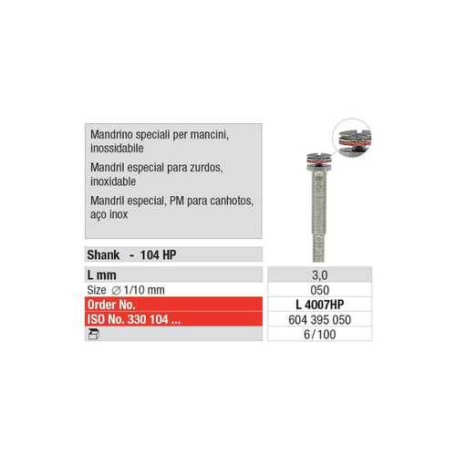 L4007HP Mandril Rosca