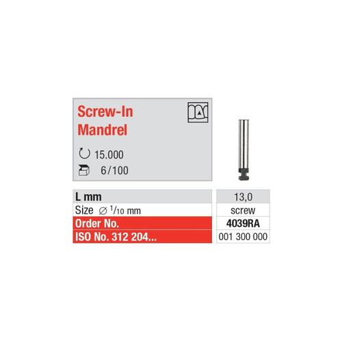 4039RA Mandril Screw