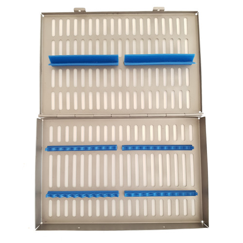 Caixa metálica para esterilizar instrumentos