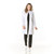 Bata cirúrgica antibacteriana Luxemburgo mulher - Cor branco