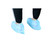 Cobre-sapatos descartáveis de polipropileno azul (100 un.)