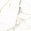 Calacatta marble effect polished white and gold porcelain floor and wall tiles 800x800mm