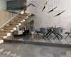 Grey polished gloss effect large format porcelain floor and wall tiles