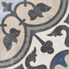 Victorian encaustic effect porcelain floor tile