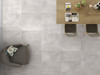 Metropolis Grey concrete effect porcelain tile