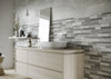 Grey split face wall tile
