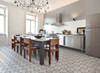 Victorian era grey floor tile
