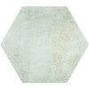 Aquamarine hexagonal feature wall tile matt finished and made from durable porcelain.