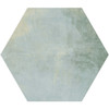 Aquamarine hexagonal feature wall tile matt finished and made from durable porcelain.