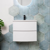 Aquamarine hexagonal feature wall tile matt finished and made from durable porcelain.
