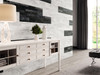 White split face marble effect porcelain wall tile 120x20cm