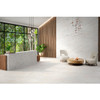 60x60cm Essenza white porcelain matt floor and wall tile for bathroom, hallway, kitchen floor and lounge area