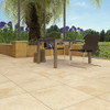 60x90cm Travertine Beige porcelain matt floor tile for outdoor, patio, courtyard.