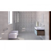 Fossil 30x60cm Light Grey Gloss Finished Ceramic Wall Tile for bathroom, hallway, kitchen