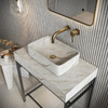 Sanctuary Arabescato White Rectangle Marble 420 Basin Sanctuary Arabescato White Rectangle Marble 420 Basin