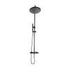 Core Black Round Rigid Riser Shower Core Black Round Rigid Riser Shower