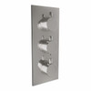 Triple Oval Handle, 3 Outlet Concealed Valve With Diverter Triple Oval Handle, 3 Outlet Concealed Valve With Diverter